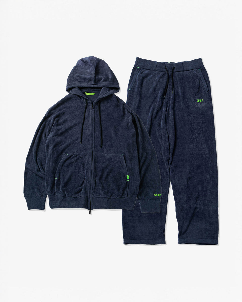 CHILL ST Cloud pile Hoodie ストリート パジャマ S 55-6005CL-M_navy_01_56d98356-