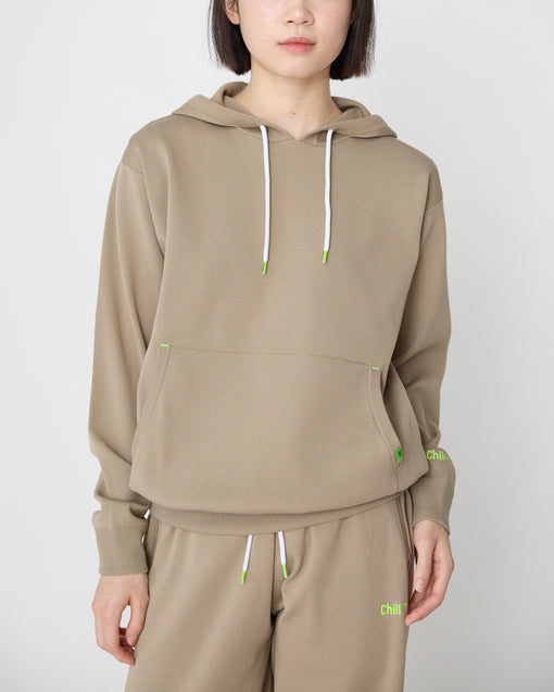 Smooth Tech Knit Pullover Parka モカ・ACD-002444 ベージュ（薄茶色）・_9枚目