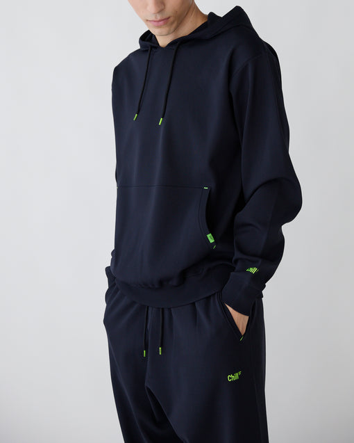 Smooth Tech Knit Pullover Parka ダークネイビー・ACD-002446 ネイビー（紺色）・_7枚目