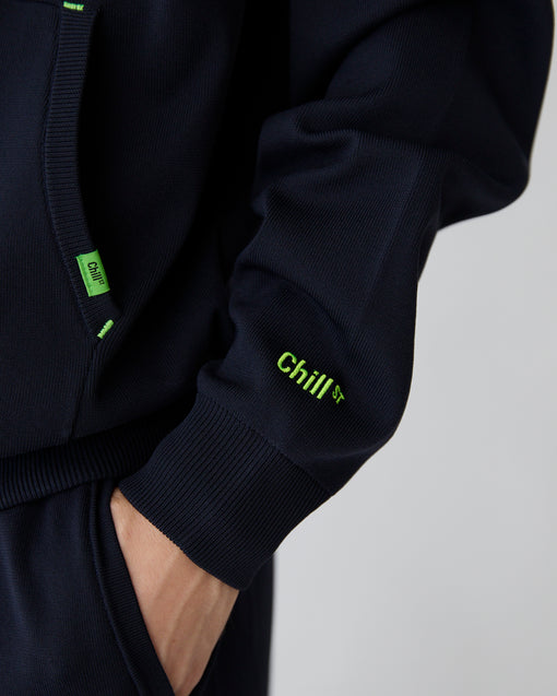Smooth Tech Knit Pullover Parka ダークネイビー・ACD-002446 ネイビー(紺色)・_3枚目