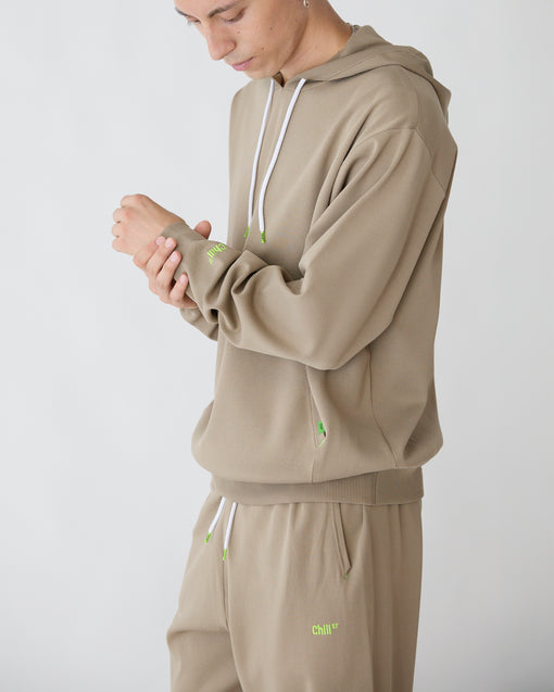 Smooth Tech Knit Pullover Parka モカ・ACD-002444 ベージュ（薄茶色）・_7枚目