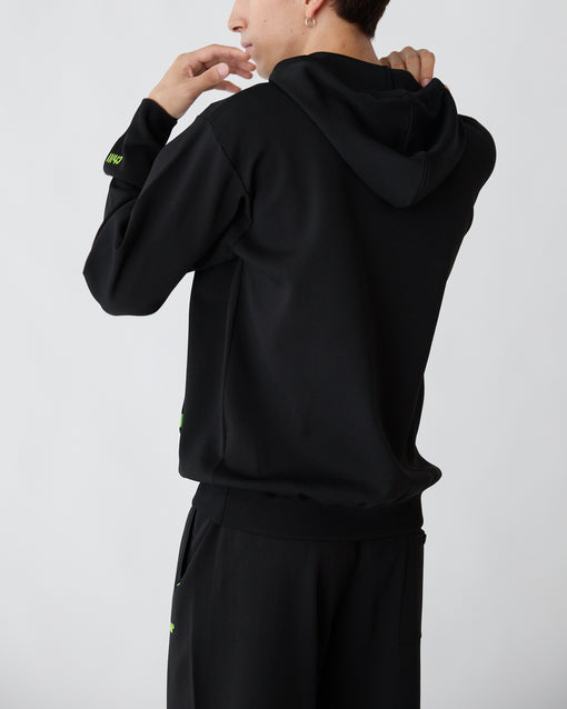 Smooth Tech Knit Pullover Parka ブラック・ACD-002445 ブラック(黒色)・_7枚目