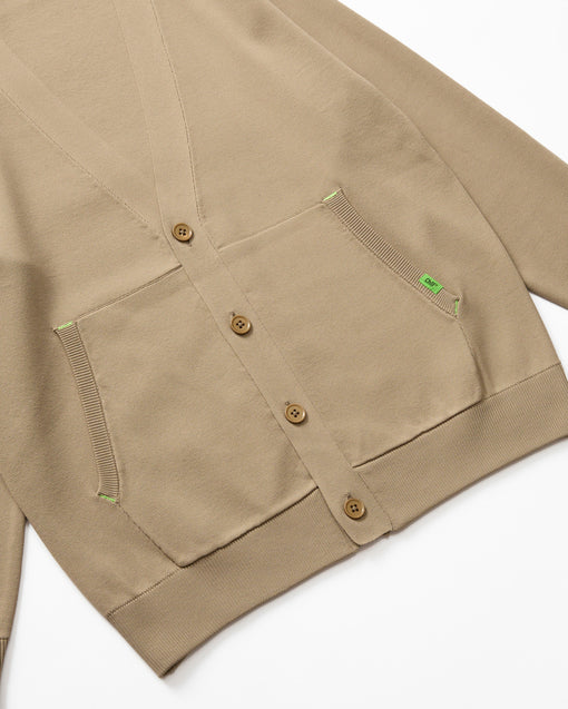 Smooth Tech Knit Cardigan モカ・ACD-002431 ベージュ(薄茶色)・_3枚目
