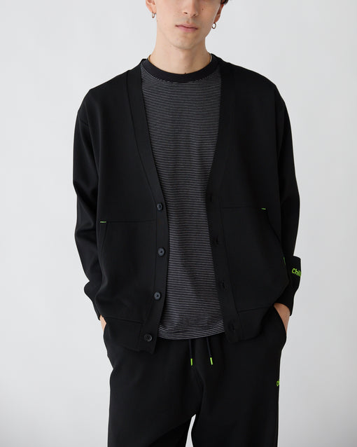 Smooth Tech Knit Cardigan ブラック・ACD-002433 ブラック(黒色)・_6枚目