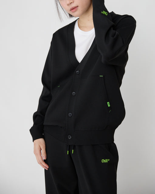 Smooth Tech Knit Cardigan ブラック・ACD-002433 ブラック（黒色）・_7枚目