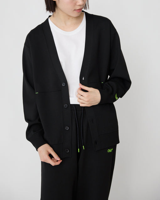 Smooth Tech Knit Cardigan ブラック・ACD-002433 ブラック(黒色)・_8枚目