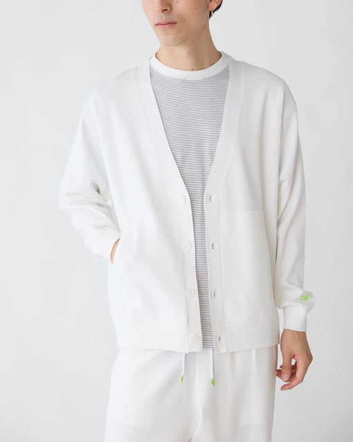 Smooth Tech Knit Cardigan ホワイト・ACD-002437 ホワイト（白色）・_6枚目