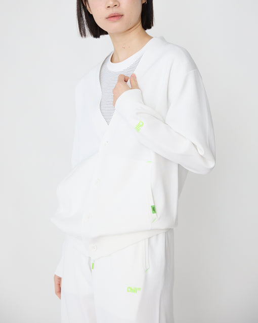 Smooth Tech Knit Cardigan ホワイト・ACD-002437 ホワイト(白色)・_7枚目