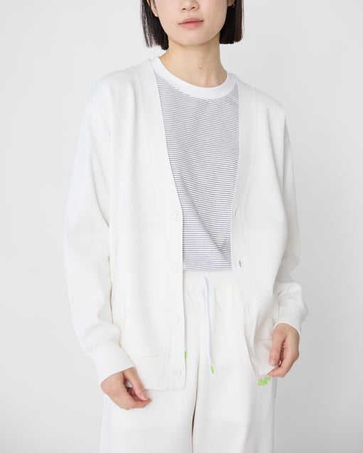 Smooth Tech Knit Cardigan ホワイト・ACD-002437 ホワイト(白色)・_8枚目
