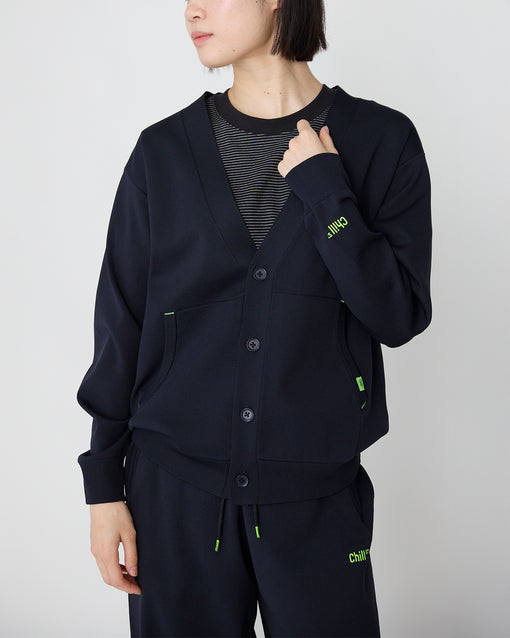 Smooth Tech Knit Cardigan ダークネイビー・ACD-002435 ネイビー（紺色）・_7枚目