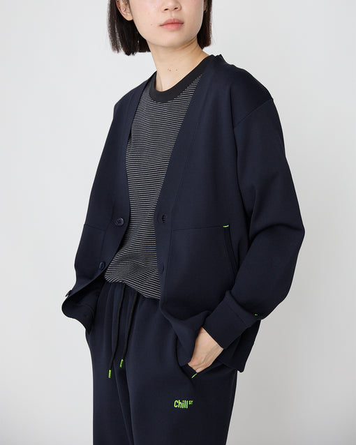 Smooth Tech Knit Cardigan ダークネイビー・ACD-002435 ネイビー（紺色）・_8枚目