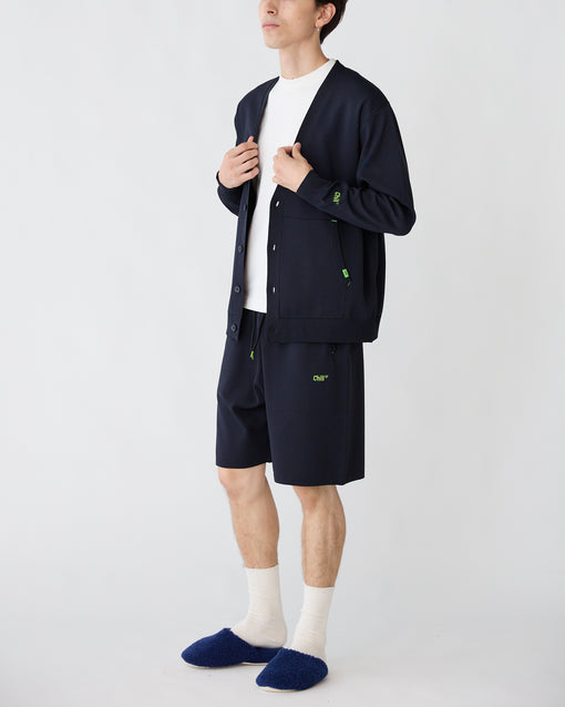 Smooth Tech Knit Cardigan ダークネイビー・ACD-002435 ネイビー（紺色）・_10枚目
