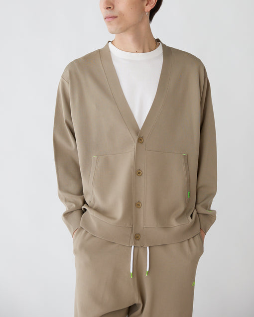 Smooth Tech Knit Cardigan モカ・ACD-002431 ベージュ(薄茶色)・_5枚目