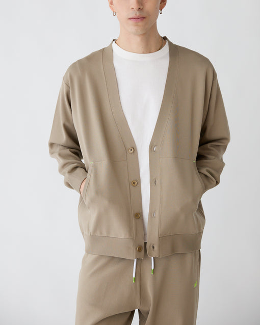 Smooth Tech Knit Cardigan モカ・ACD-002431 ベージュ(薄茶色)・_6枚目