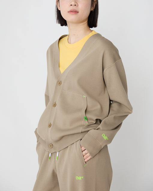 Smooth Tech Knit Cardigan モカ・ACD-002431 ベージュ(薄茶色)・_7枚目