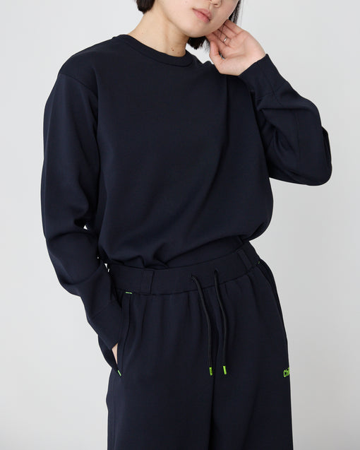 Smooth Tech Knit Long Tee ダークネイビー・ACD-002438 ネイビー(紺色)・_7枚目