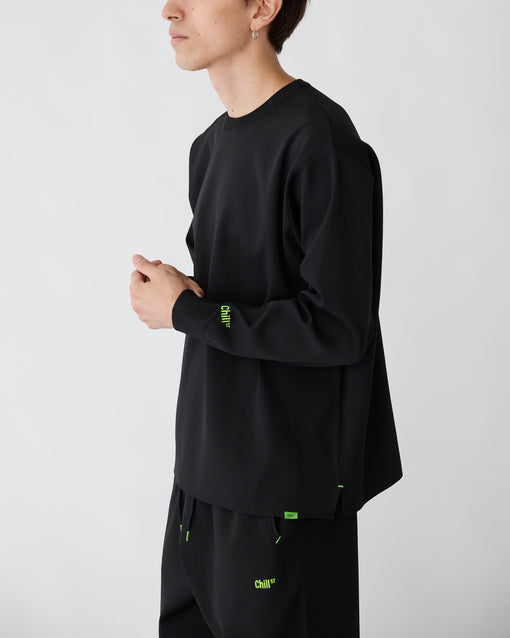 Smooth Tech Knit Long Tee ブラック・ACD-002436 ブラック(黒色)・_5枚目
