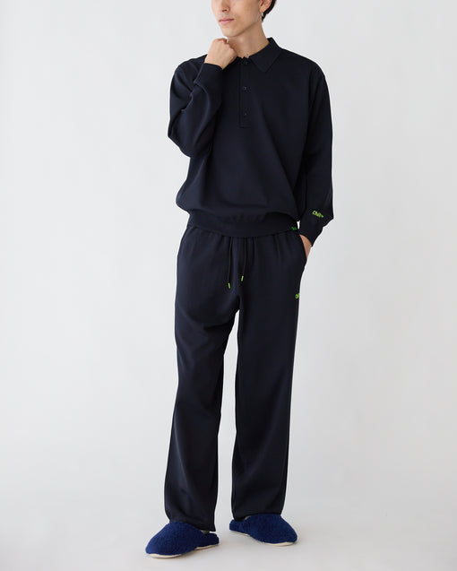 Smooth Tech Knit Long Polo ダークネイビー・ACD-002442 ネイビー（紺色）・_10枚目