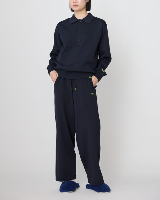 Smooth Tech Knit Long Polo ダークネイビー・ACD-002442 ネイビー(紺色)・_12枚目
