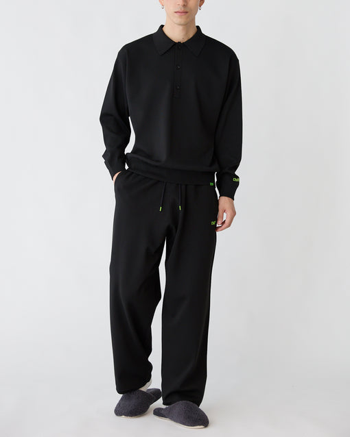 Smooth Tech Knit Long Polo ブラック・ACD-002441 ブラック（黒色）・_9枚目