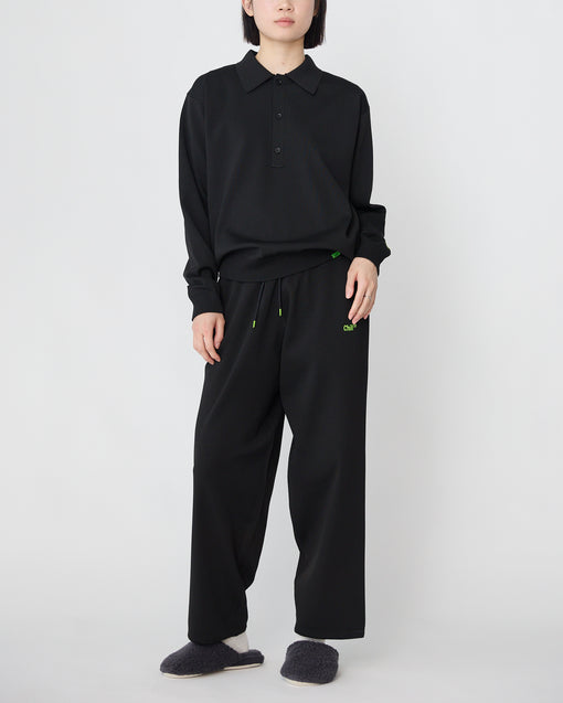 Smooth Tech Knit Long Polo ブラック・ACD-002441 ブラック（黒色）・_11枚目