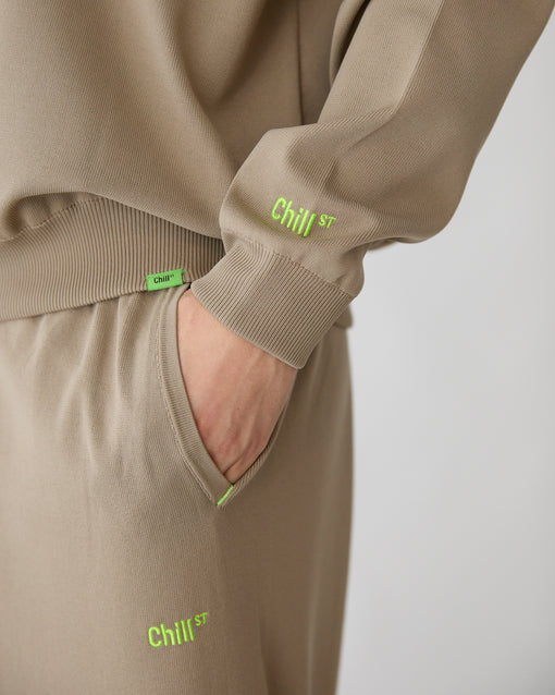 Smooth Tech Knit Long Polo モカ・ACD-002439 ベージュ（薄茶色）・_2枚目