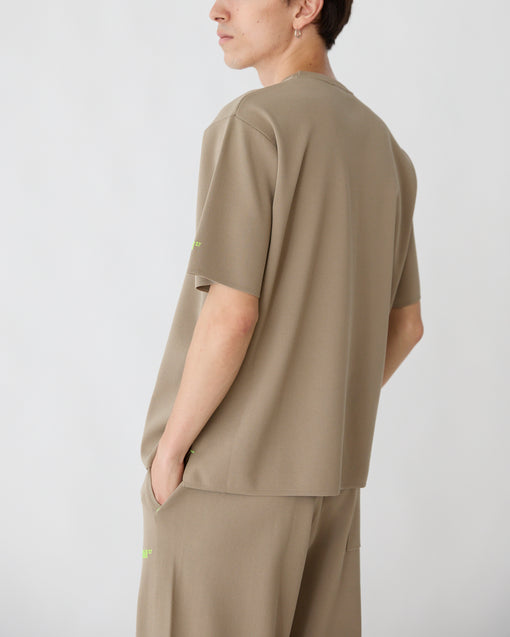 Smooth Tech Knit Tee モカ・ACD-002428 ベージュ(薄茶色)・_6枚目