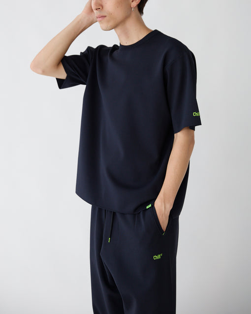 Smooth Tech Knit Tee ダークネイビー・ACD-002430 ネイビー（紺色）・_6枚目