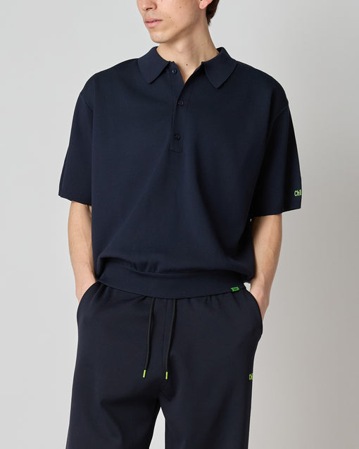 Smooth Tech Knit Polo ダークネイビー・ACD-002422 ネイビー（紺色）・_4枚目