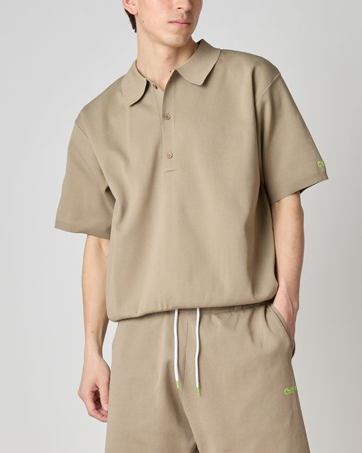 Smooth Tech Knit Polo モカ・ACD-002420 ベージュ(薄茶色)・_4枚目