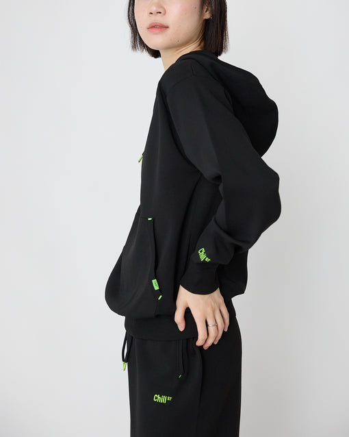 Smooth Tech Knit Pullover Parka ブラック・ACD-002445 ブラック（黒色）・_8枚目